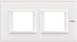 Рамка 2х2 мод. правоъгълна White glass Axolute Bticino, BTICINO, HA4802M2HVBB