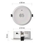 Авариен осветител LED 3W 6500K 240lm 3h IP20 вграден монтаж ORSU EMOS