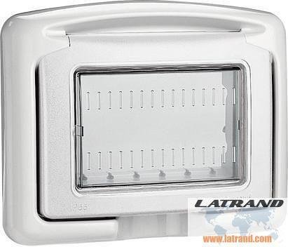 Капак противовлажен IP55 3 мод. цвят Светлосив Classia Bticino - 27603