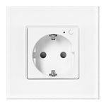 Tuya Smart Wi-Fi единичен контакт за скрит монтаж, Schuko, бял - OR-SH-17205(GS)/W, ORNO