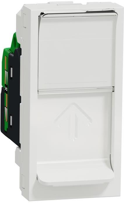 Розетка RJ45 UTP cat.6 S-One 1 мод. цвят Бял Unica SE, SCHNEIDER ELECTRIC, NU341418