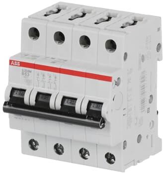 Автоматичен прекъсвач S204M 4P 63A крива B 10kA ABB, 2CDS274001R0635