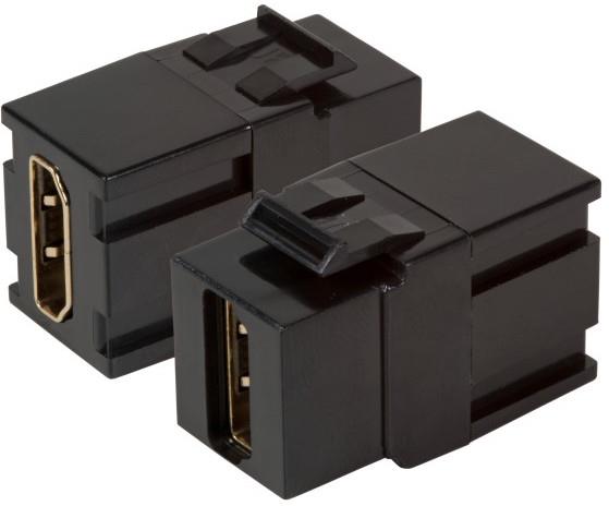 Конектор HDMI 2.0 (вход-изход), цвят Черен, BACHMANN, EB520V2