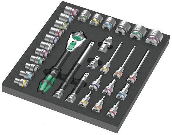 Комплект за шкаф с 31 бр. инструменти 9722 Foam insert 8000 C Zyklop set 1 Wera - W150112
