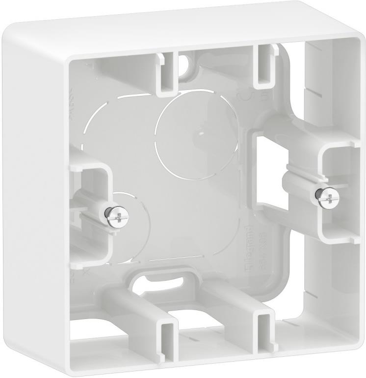 Конзола единична за открит монтаж цвят Бял Niloe New Legrand, LEGRAND, NP161WH