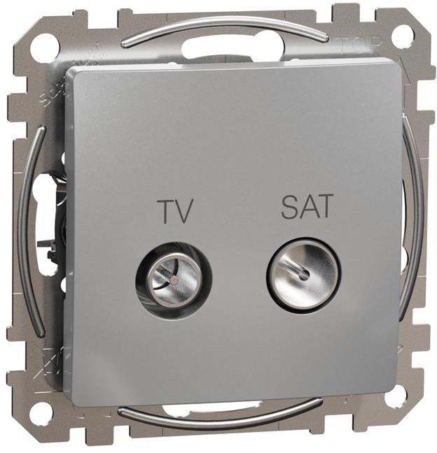 Розетка TV+SAT цвят Алуминий Sedna SE, SCHNEIDER ELECTRIC, SDD113471S