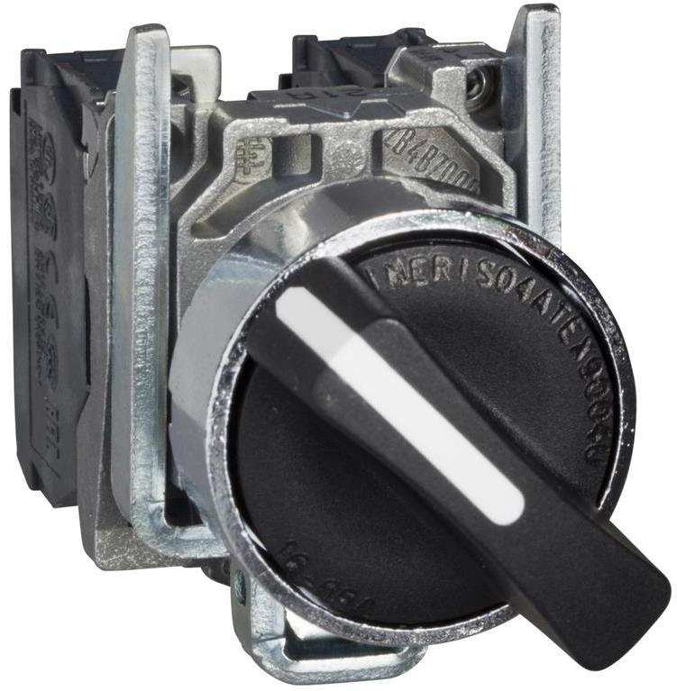 Превключвател черен 1-2-3 2NO Ø22mm ATEX XB4 SE, SCHNEIDER ELECTRIC НИСКО НАПРЕЖЕНИЕ, XB4BD33EX
