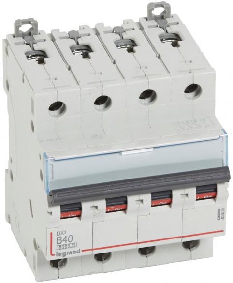 Автоматичен прекъсвач DX3 4P 40A крива B 6kA Legrand, LEGRAND НИСКО НАПРЕЖЕНИЕ, 407628