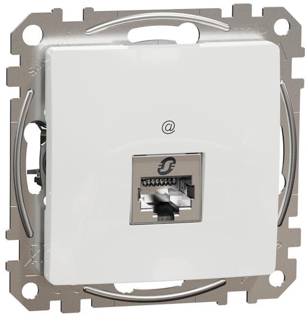 Розетка RJ45 STP cat.6 S-One цвят Бял Sedna SE, SCHNEIDER ELECTRIC, SDD111461S