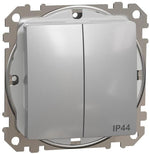Сериен ключ IP44 цвят Алуминий Sedna SE, SCHNEIDER ELECTRIC, SDD213105
