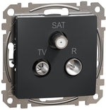 Розетка TV+FM+SAT цвят Антрацит Sedna SE, SCHNEIDER ELECTRIC, SDD114481