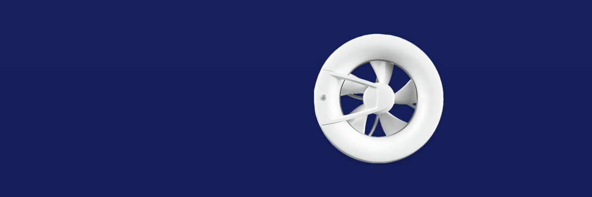 Смарт вентилатор O2 ф100/125мм, цвят Бял, 140м3/ч, от 0,4W, от 9dB Blauberg, BLAUBERG, Blauberg O2