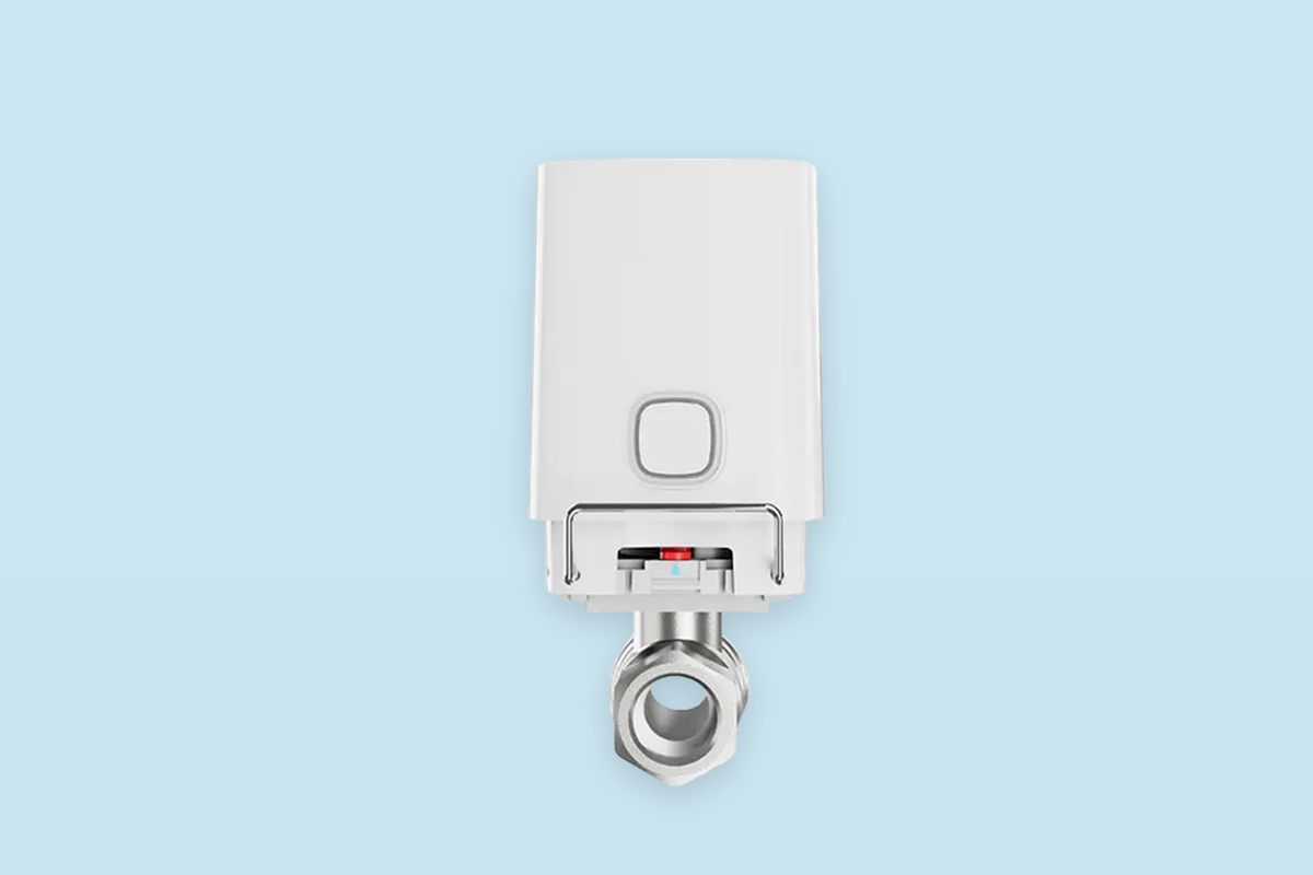 Безжичен спирателен кран за тръба 1", бял, WaterStop Ajax, AJAX, 52267.154.WH1