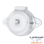 ATRA - Еднополюсен ключ 10A открит монтаж IP21 бял - 5121, АТРА