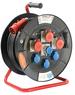 Макара трифазна 40m H07RN-F 5G2.5mm2 IP44 термична защита 3 шуко + 1 х 2P+T 16A и 3 х 3P+N+T 16A водач на кабела AS-Schwabe, AS - SCHWABE, AS26101