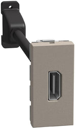 Розетка HDMI с кабел 15см 1 мод. цвят Камък Light Now Bticino, BTICINO, YG4284P