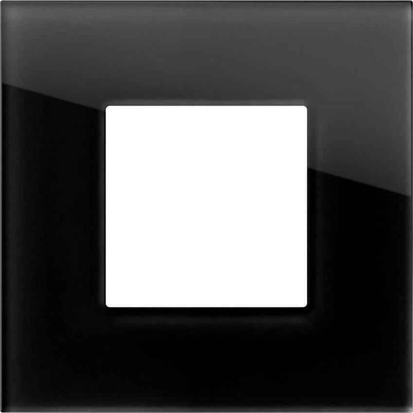 Рамка 2 мод. цвят Черно стъкло Modul Edge TEM, OG20GDM