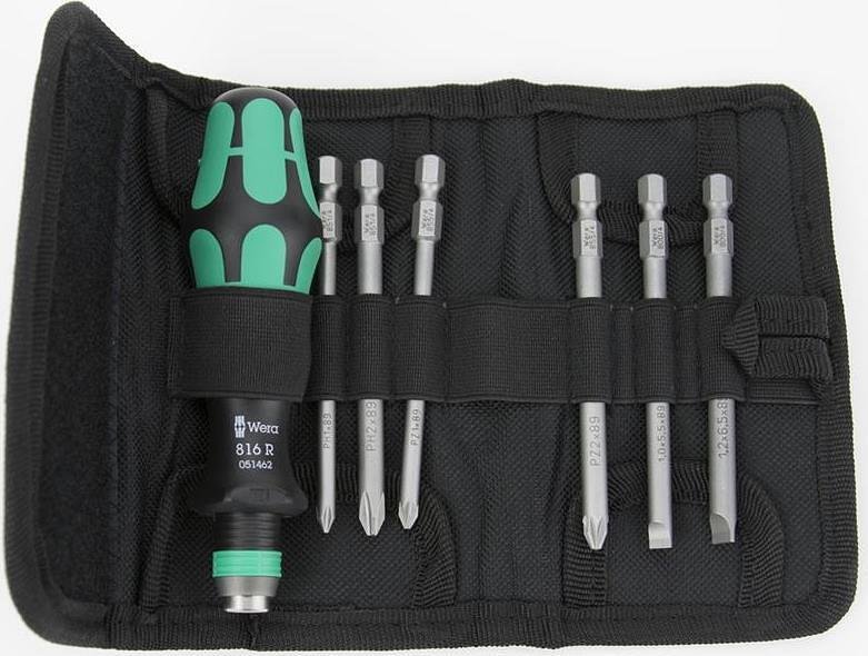 Комплект отвертки, 1x ръкохватка и 6х остриета, Kraftform Kompakt 40 Wera - W059298