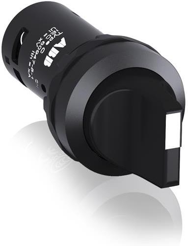 Превключвател черен C2SS1-10B 1-2 1NO пластмасов ринг Ø22mm Compact АВВ, ABB, 1SFA619200R1016