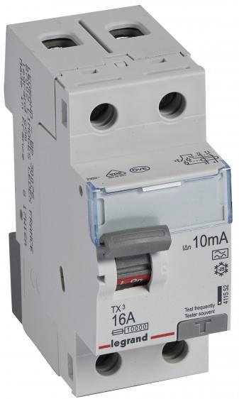 ДТЗ 2P 16А 10mА серия TX3 ID тип A Legrand, LEGRAND НИСКО НАПРЕЖЕНИЕ, 411552