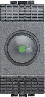 Димер ротативен R=60-500W 1 мод. цвят Антрацит LL Bticino, BTICINO, L4402N