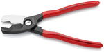 Ножици за рязане на кабел до 70мм2, червена ръкохватка 200мм, Knipex - K9511200