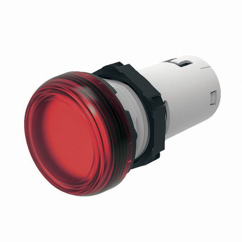 Сигнална лампа LED монолитна червена 220...230Vac Ø22mm IP66 Compact Scame, SCAME, 590.PLM042