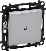 Еднополюсен ключ с подсветка LED 0.15мА цвят алуминий Valena Life Legrand, LEGRAND, 752310