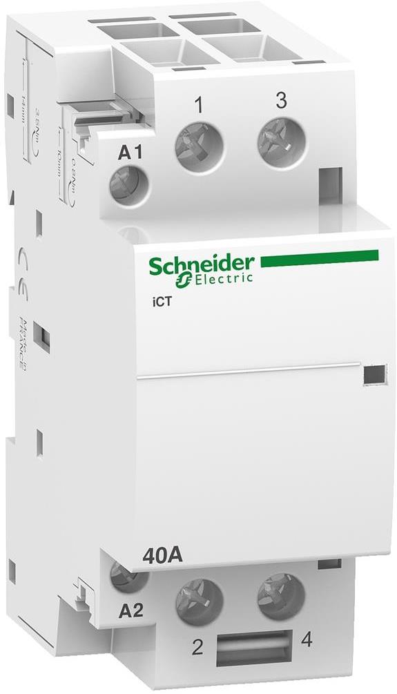 Модулен контактор Acti 9 iCT 40A 2NO 230…240Vac 2 мод. SE, SCHNEIDER ELECTRIC НИСКО НАПРЕЖЕНИЕ, A9C20842