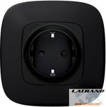 Контакт шуко 16A Smart Valena Allure Черно с рамка Legrand с Netatmo - 752894