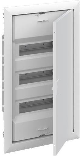 Табло за скрит монтаж ComfortLine 3х12/14 (42) мод. серия UK600 с метална плътна врата IP30 и N и РЕ клеми ABB, 2CPX077842R9999
