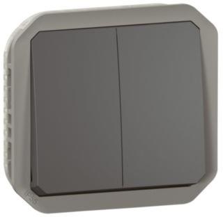 Сериен ключ/бутон механизъм цвят Антрацит IP55 Plexo New Legrand, LEGRAND, 69805L