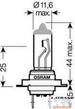 АВТОМОБИЛНА ЛАМПА 62210CBB H7 80W 12V PX26D OFFROAD DUOBOX OSRAM