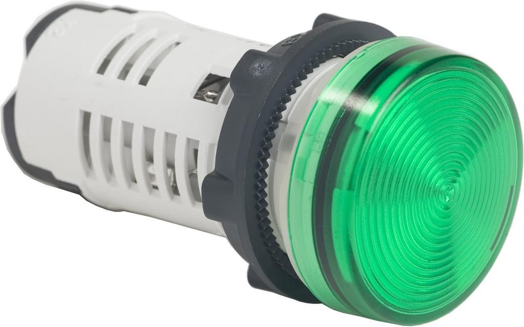 Сигнална лампа LED монолитна зелена 120Vac Ø22mm XB7 SE, SCHNEIDER ELECTRIC НИСКО НАПРЕЖЕНИЕ, XB7EV03GP