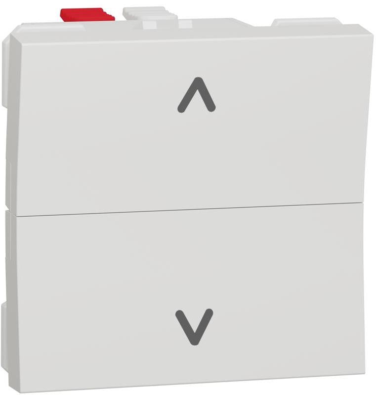 Бутон за щори 2 мод. цвят Бял Unica SE, SCHNEIDER ELECTRIC, NU320718