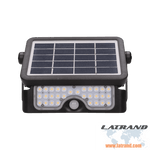 LUX LED  соларен прожектор със сензор за движение,5W, 500lm, IP65, 4000K, 2x1500mAh, черен - AD-SL-6108BLR4, ORNO