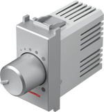 Димер ротативен 1-10V 180VA 1 мод. цвят Сребро мат Modul TEM, EM16ES