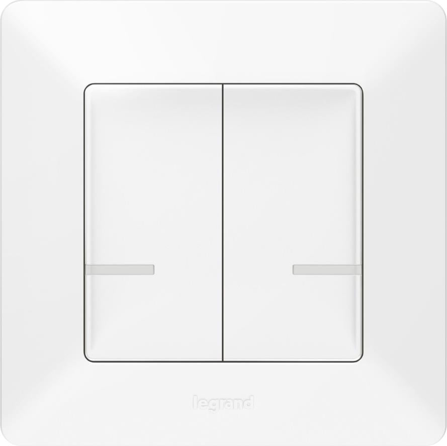 Сериен ключ БЕЗжичен Smart Valena Life Бял с рамка Legrand с Netatmo, NETATMO с LEGRAND & BTICINO, 752187