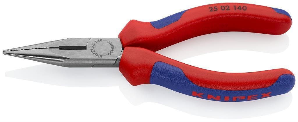 Клещи резачки с остър връх, синьо-червена ръкохватка 140мм, Knipex - K2502140