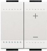 Димер бутонен R=20-600W L=20-600VA 2 мод. цвят Бял LL Bticino, BTICINO, N4408N