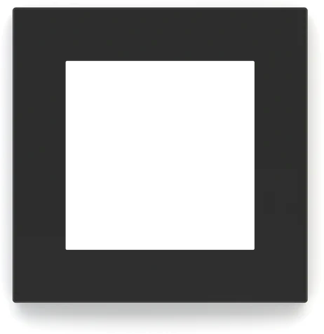 Рамка 1х 55x55 Deep FF/Linea71/20Venti Fenix Black Ingo EKINEX, EK-DQG-FNI