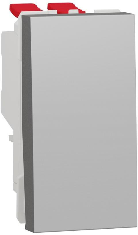 Кръстат ключ 1 мод. цвят Алуминий Unica SE, SCHNEIDER ELECTRIC, NU310530