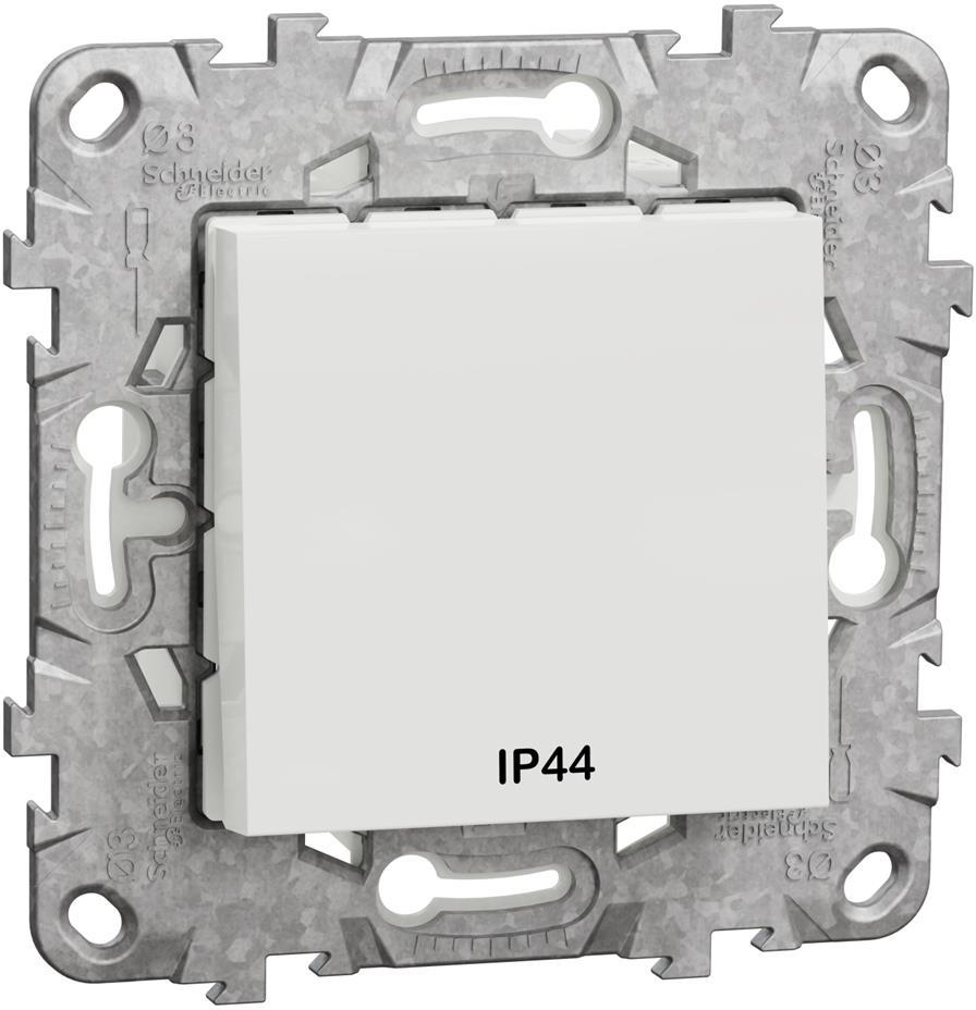 Девиаторен ключ IP44 с носеща рамка 2 мод. цвят Бял Unica SE, SCHNEIDER ELECTRIC, NU528218