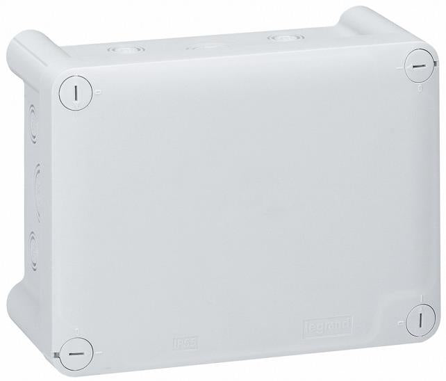 Разклонителна кутия открит монтаж 155x110x74мм гладка IP55 цвят Сив Plexo Legrand, LEGRAND, 92044
