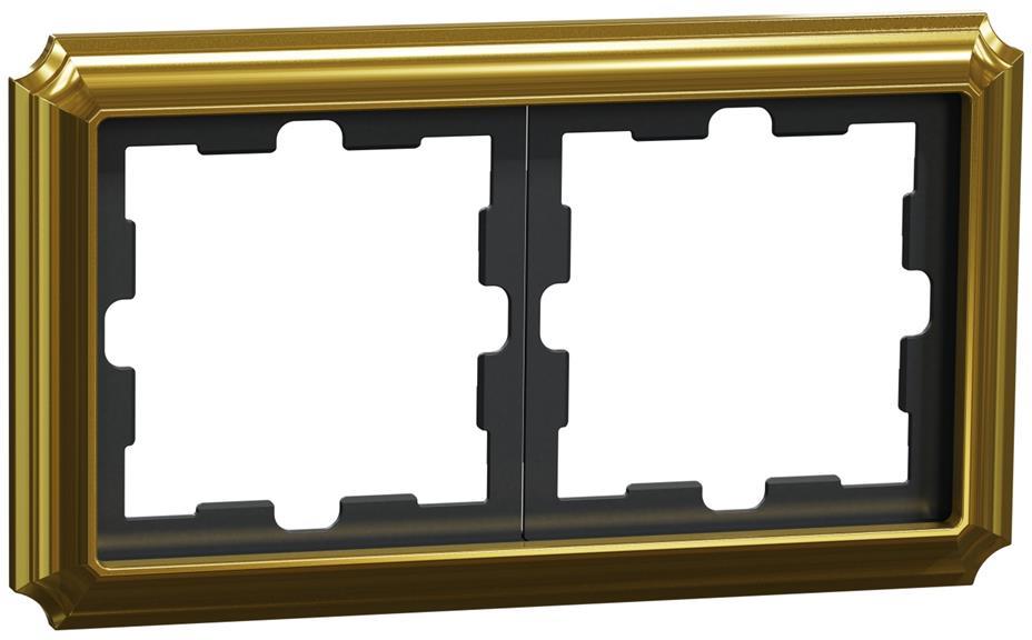 Рамка 2х цвят Злато D-Antique Merten SE, SCHNEIDER ELECTRIC, MEG4020-4741
