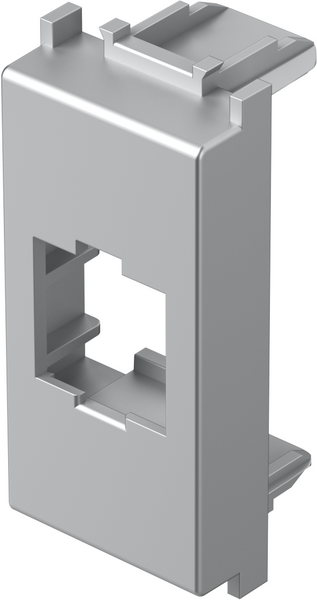 Лицев панел RJ45 Keystone 1 мод. цвят Сребро мат Modul TEM, KM50ES