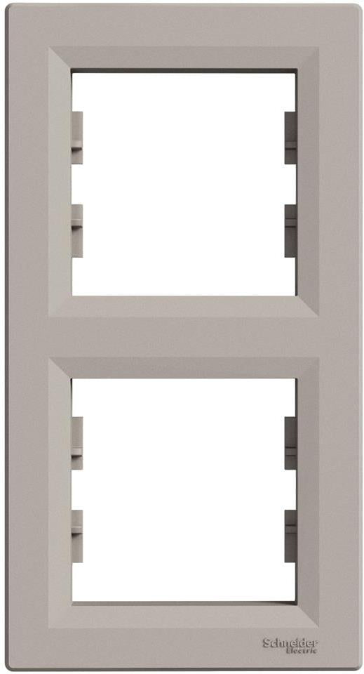 Рамка 2х вертикална цвят Бронз Asfora SE, SCHNEIDER ELECTRIC, EPH5810269