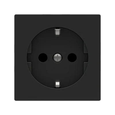 Лицев панел за контакт шуко 55x55 Fenix Black Ingo EKINEX, EK-PSC-DE-FNI