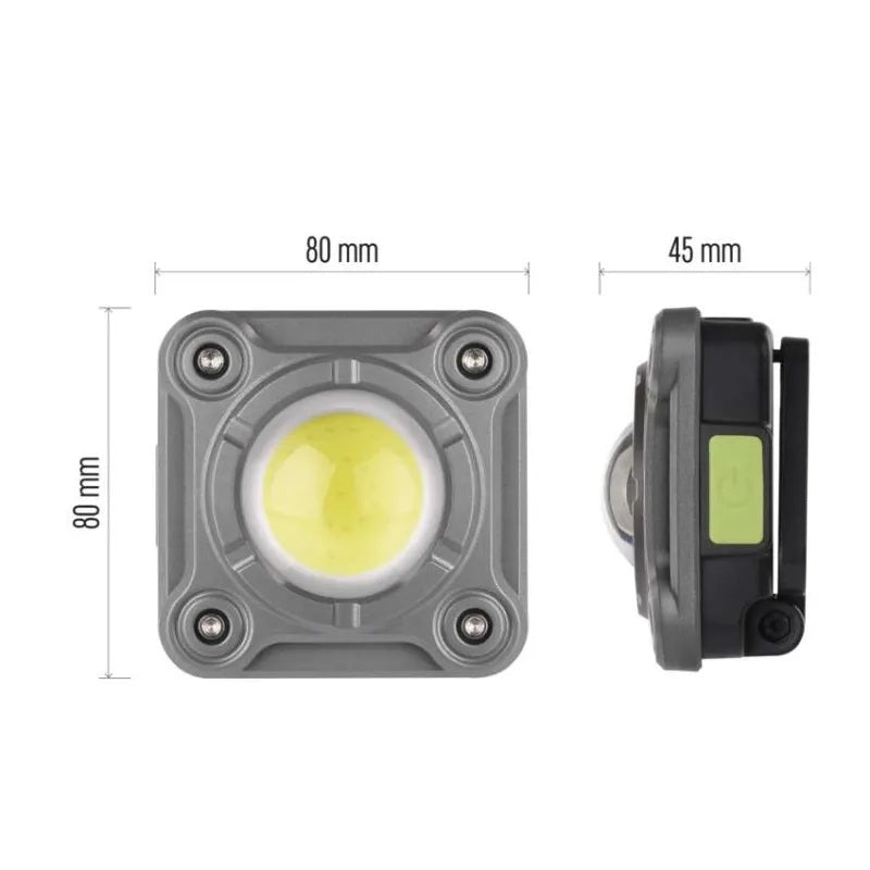 Работна лампа 1200lm 60м 3ч зареждаема 2000mAh пластмаса IP44 EMOS, P4543