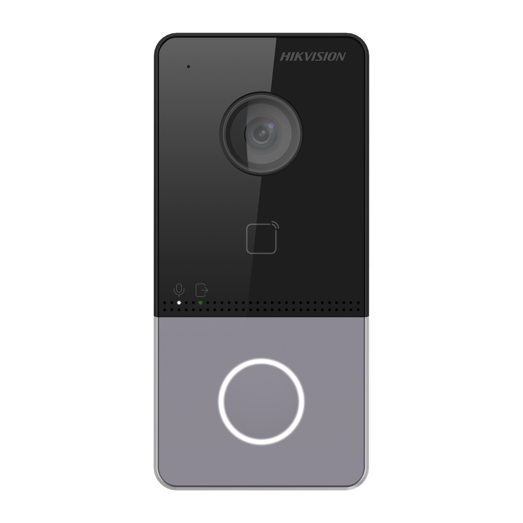 Видео входен панел 1x за открит монтаж, пластмасов корпус IP65, RFID и Wi-Fi, IP система, Hikvision, HIKVISION - домофонни системи, DS-KV6113-WPE1
